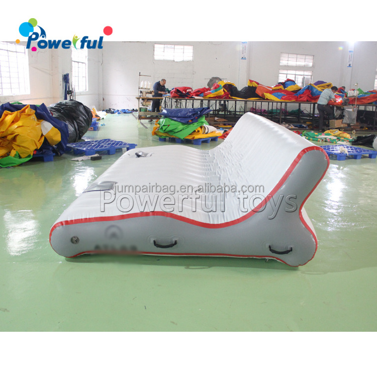 customized water float toys inflatable swimming island lounge inflatable dock chair sofa for sale