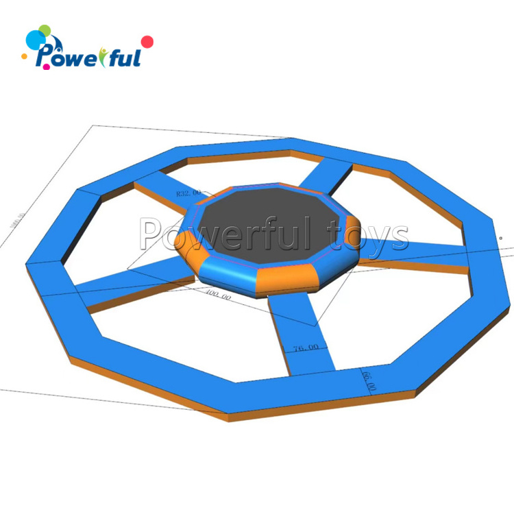 Aqua park equipment sungear water trampoline water walkway inflatable floating water park