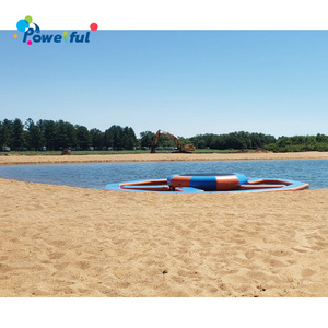 10m dia Inflatable water park equipment floating trampoline aqua water sungear floating trampolines