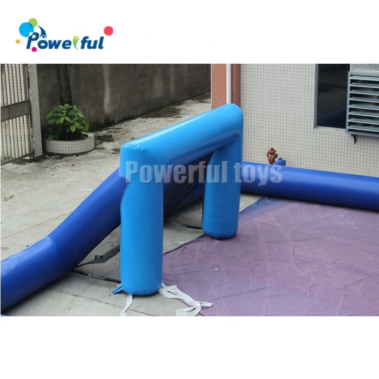 Inflatable Football Field Portable Soccer Goal Sports Games for Fun and Entertainment