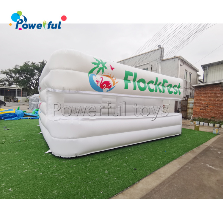 Summer beach inflatable bar kiosk counter inflatable drink food servicing bar inflatable bar counter