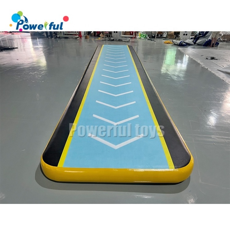 Cheerleaders gymnastics air track floor crash mat full printing inflatable airtrack tumbling mat