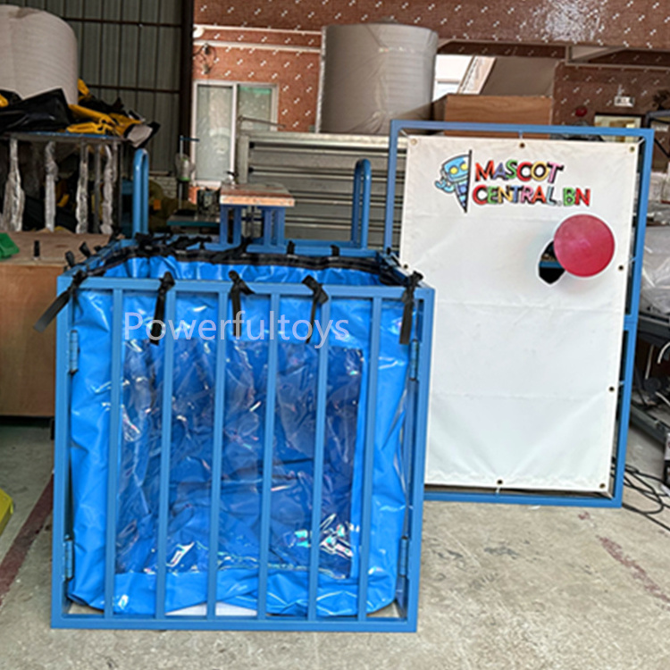 PVC inflatable dunking machine mechanical dunk tank carnival water playing sport games