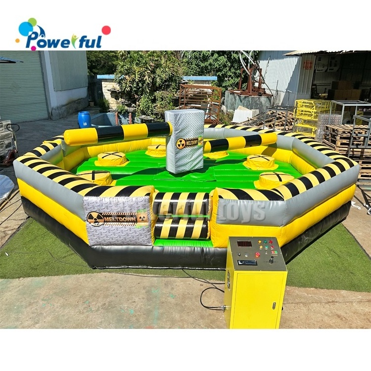 Total Inflatable Wipeout 6m with Door Mechanical Ride Sweeper Arm Eliminator Sports Games Last Man Standing