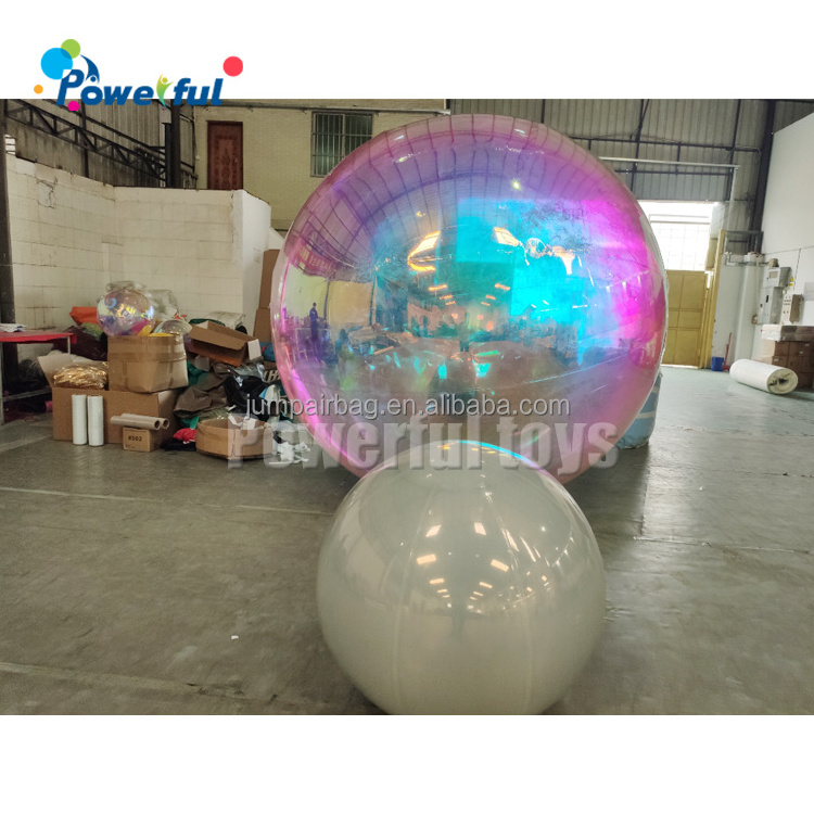 Fashion Attractive Design Pvc Inflatable Mirror Balloon Giant Spheres Inflatable Christmas Decorative Mirror Ball