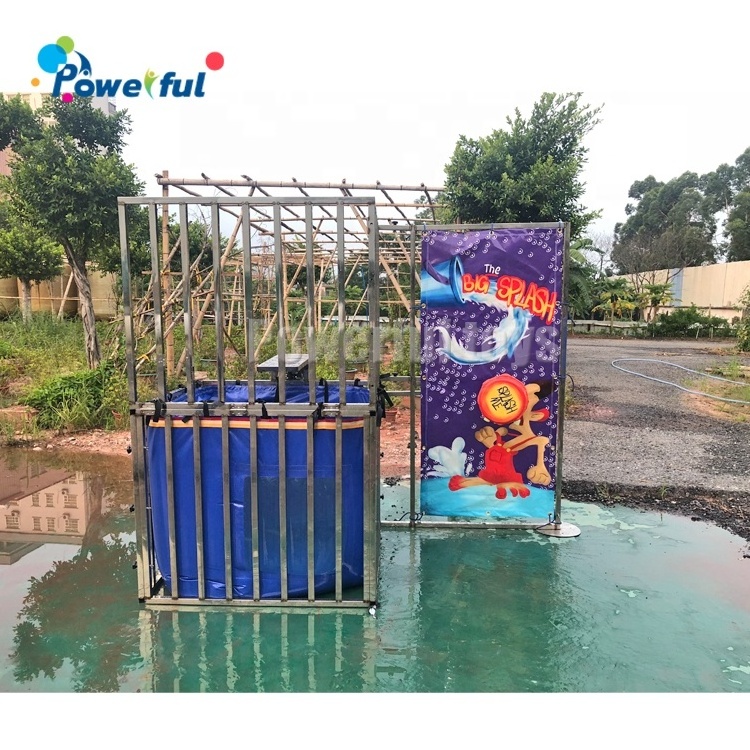 New adult water games PVC dunk tank water park dunking machine