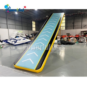 Cheerleaders gymnastics air track floor crash mat full printing inflatable airtrack tumbling mat