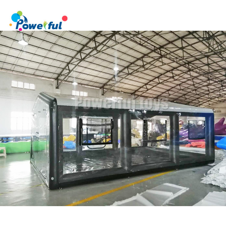 Portable car wash tent one time inflate car roof tent for sale