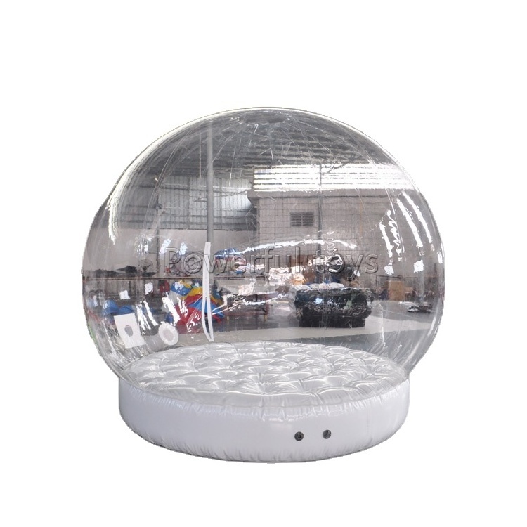 Inflatable Christmas Ornaments Ball Inflatable Snow Globe Tent For Decorations Christmas Snow Globe Bubble Inflatable Tent