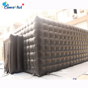 Custom portable party tent inflatable cube nightclub tent black inflatable nightclub