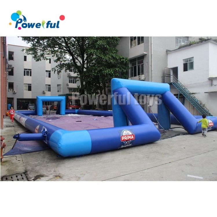 Inflatable Football Field Portable Soccer Goal Sports Games for Fun and Entertainment