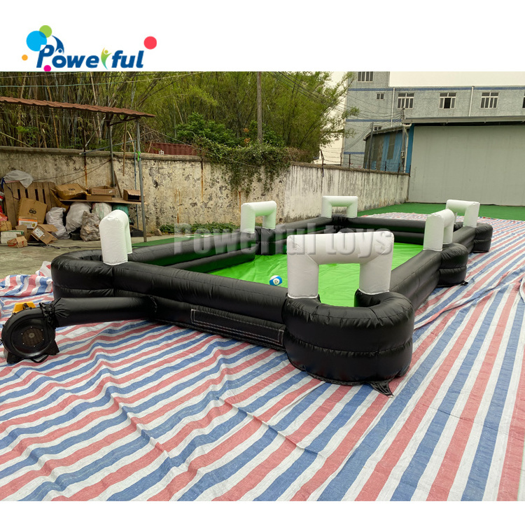 Human kick inflatable snooker table football pool