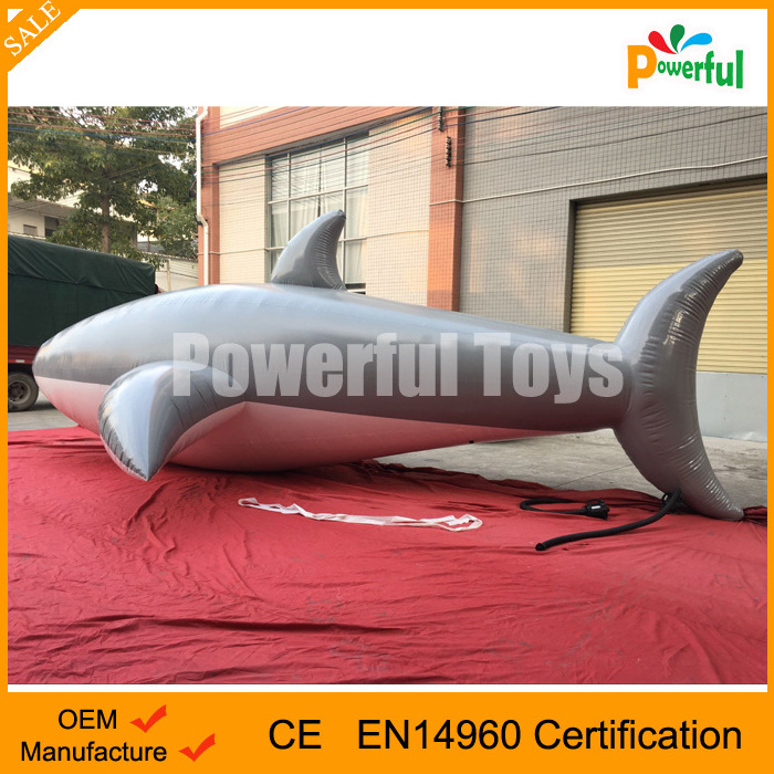 Movie props lifelike inflatable Shark dark grey inflatable Whale fish balloon