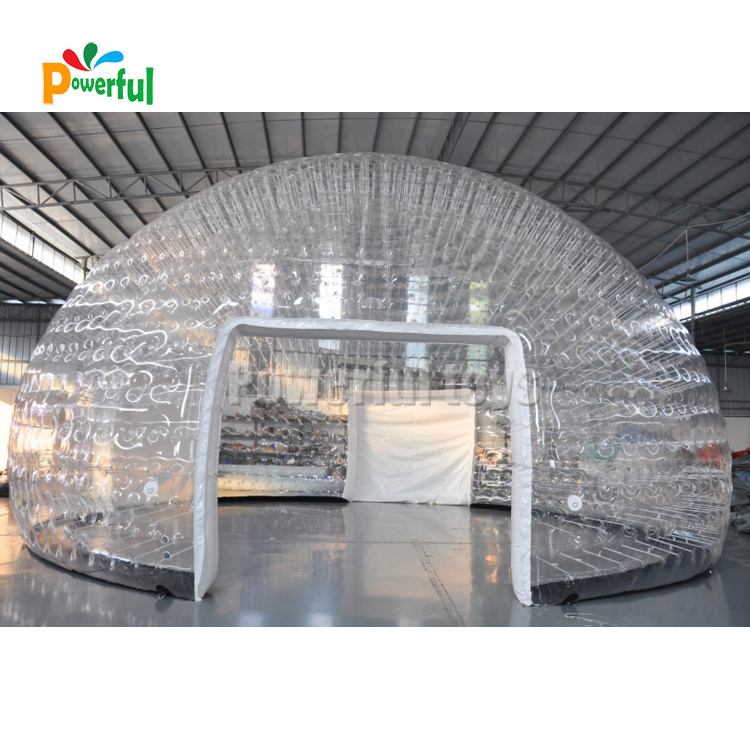 Outdoor used transparent inflatable pool dome with covered tents from China inflatable pool cover tent factory