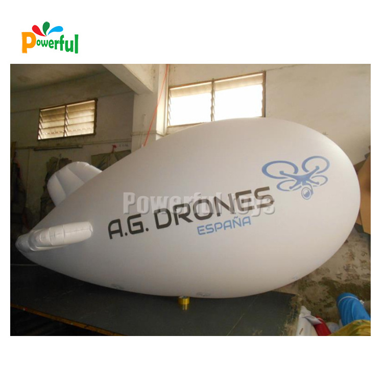 Custom 3.5m inflatable advertising mini helium blimp for sale