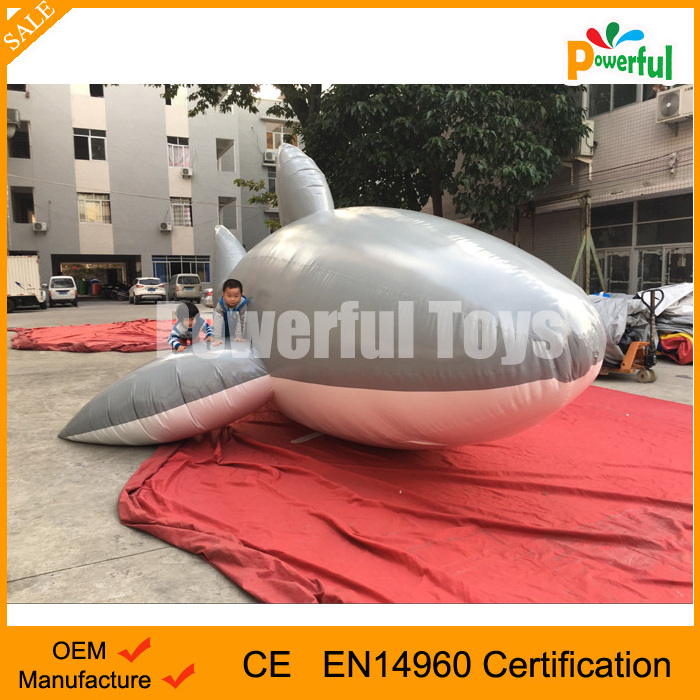 Movie props lifelike inflatable Shark dark grey inflatable Whale fish balloon