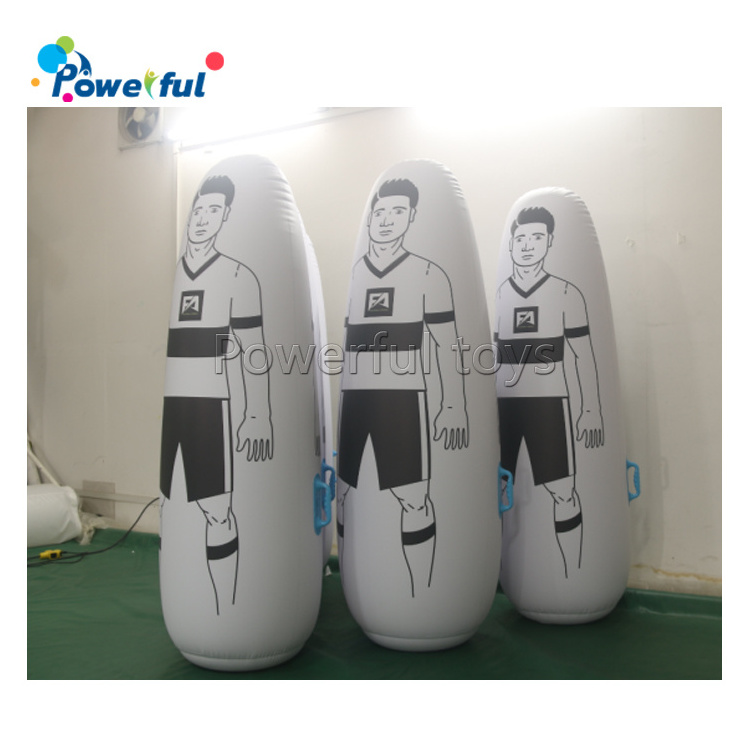 Inflatable free kick goldkeeper tumbler 175cm PVC football soccer training dummy mannequin