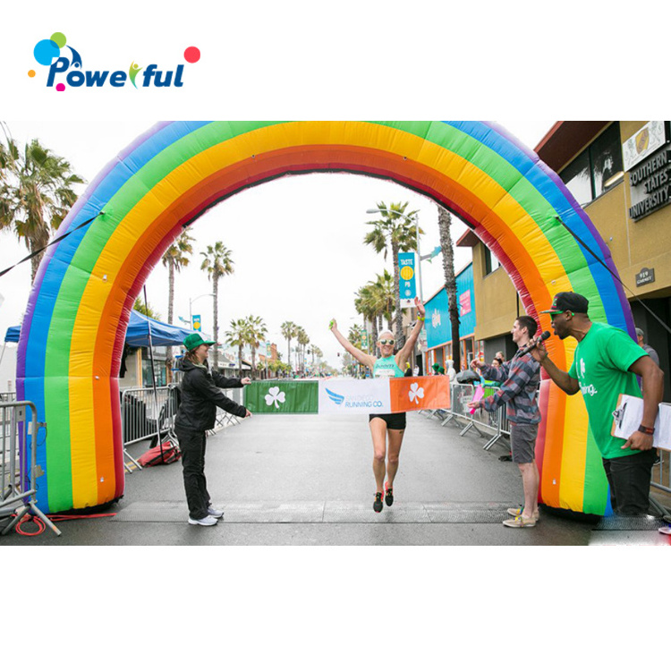 Custom advertising inflatable archway inflatable rainbow arch for racing