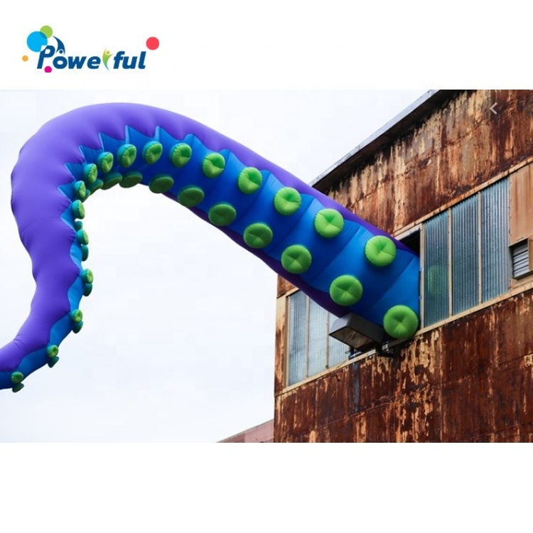 Giant inflatable octopus jellyfish tentacles legs for building exterior wall decoration