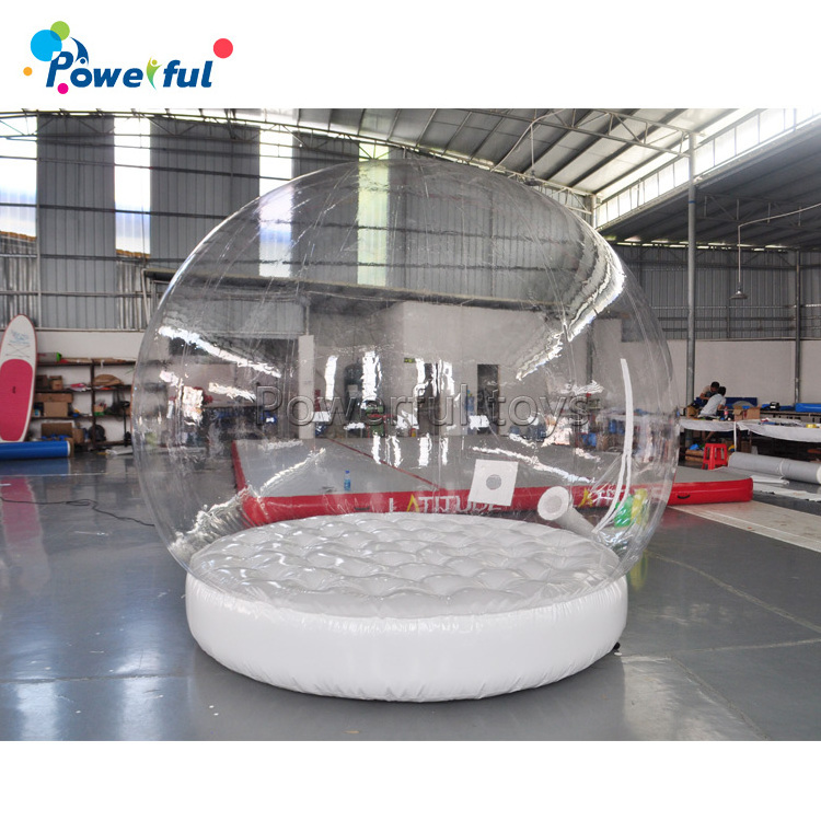 Inflatable Christmas Ornaments Ball Inflatable Snow Globe Tent For Decorations Christmas Snow Globe Bubble Inflatable Tent