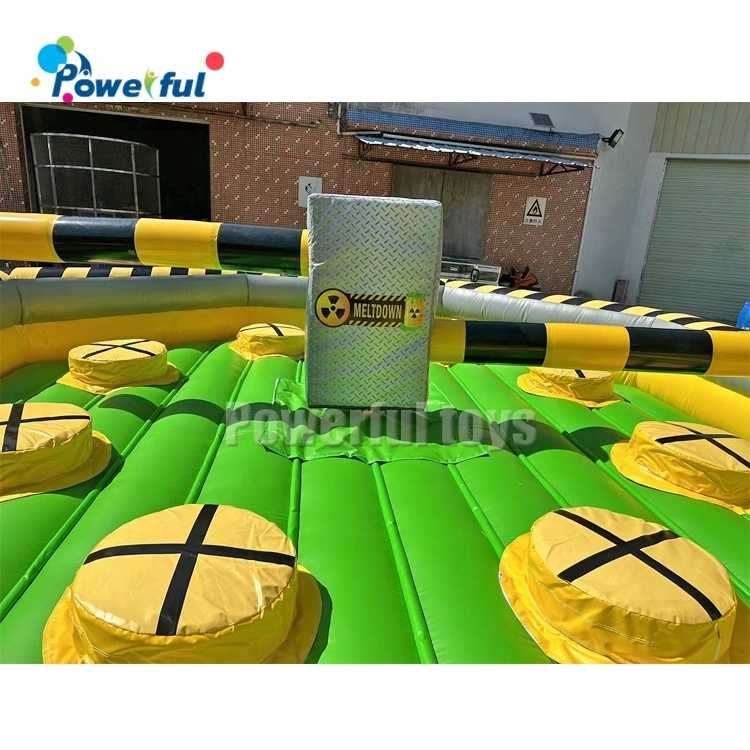 Total Inflatable Wipeout 6m with Door Mechanical Ride Sweeper Arm Eliminator Sports Games Last Man Standing