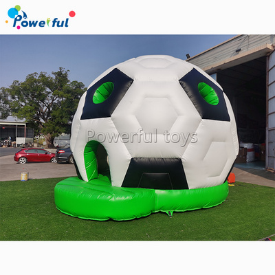 Custom big Inflatable Football Soccer Bouncy Jumping Castle With Slide Combo Soccer Jumper Bounce House