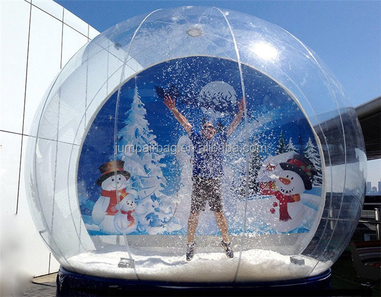 Hot sale inflatable bouncer inflatable snow globe photo booth for Christmas or commercial