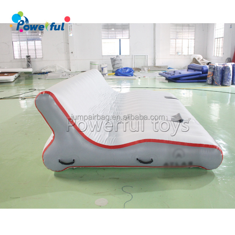 customized water float toys inflatable swimming island lounge inflatable dock chair sofa for sale