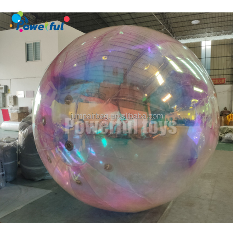 Fashion Attractive Design Pvc Inflatable Mirror Balloon Giant Spheres Inflatable Christmas Decorative Mirror Ball