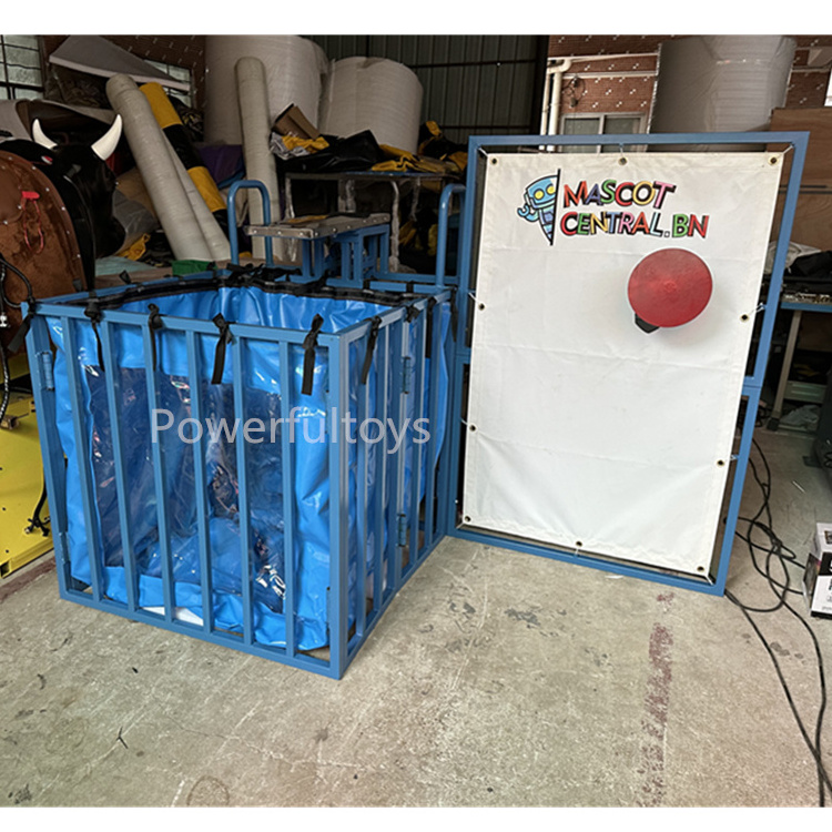 PVC inflatable dunking machine mechanical dunk tank carnival water playing sport games