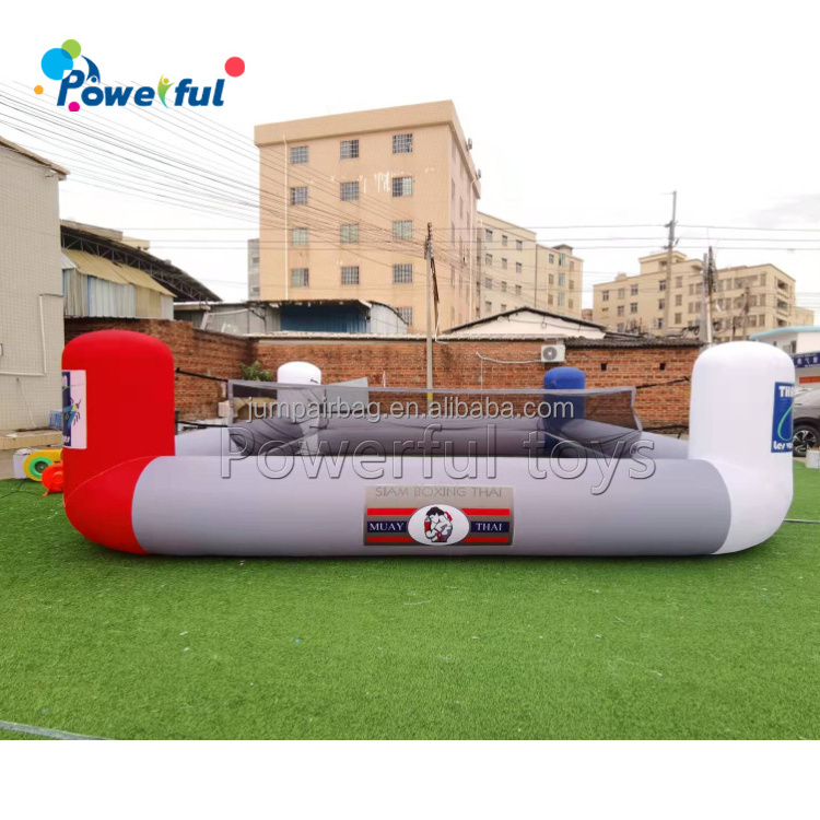 Commercial bouncy boxing inflatable boxing ring with gloves and helmets