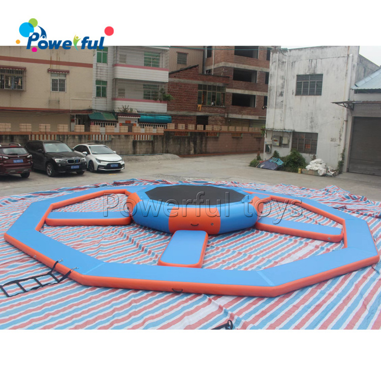 10m dia Inflatable water park equipment floating trampoline aqua water sungear floating trampolines