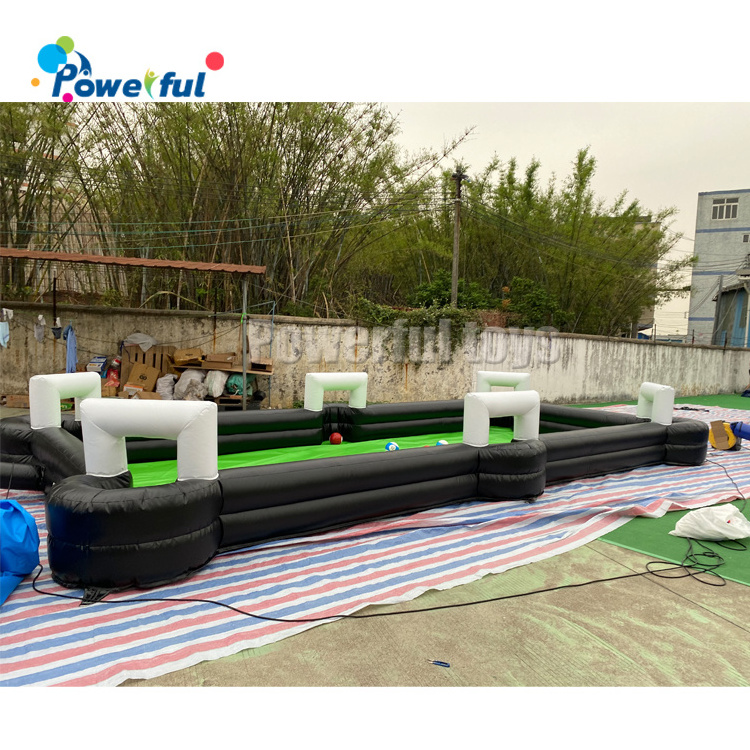 Human kick inflatable snooker table football pool