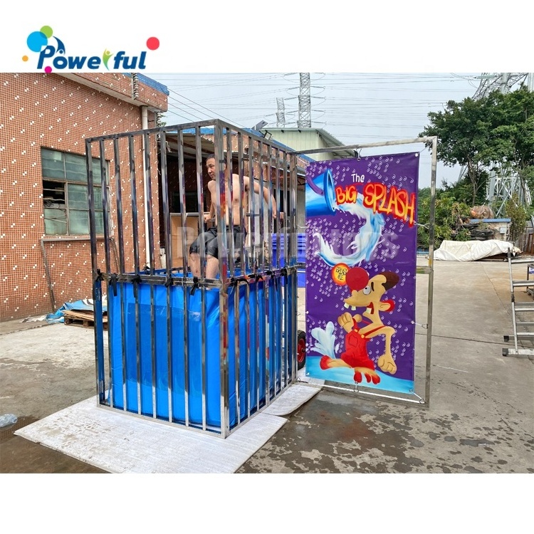 New adult water game splash games dunk tank dunking machine