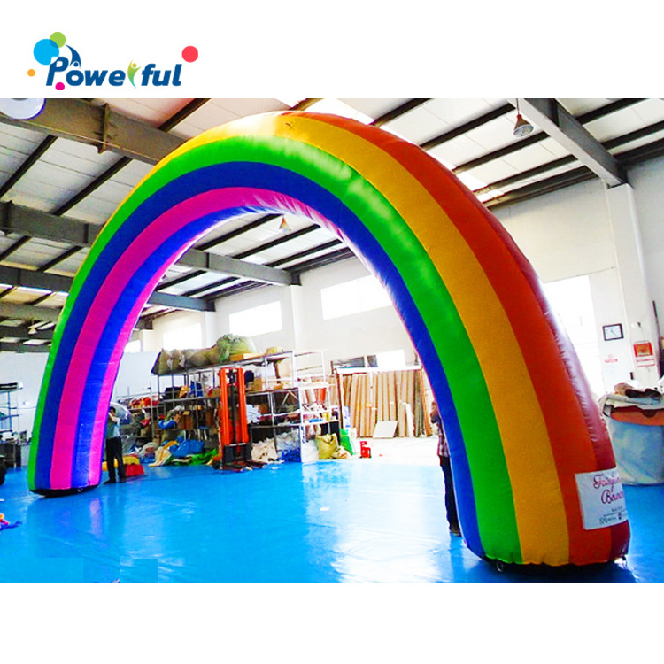 Custom advertising inflatable archway inflatable rainbow arch for racing