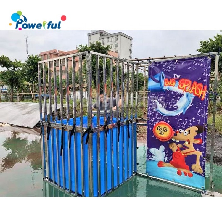 New adult water games PVC dunk tank water park dunking machine