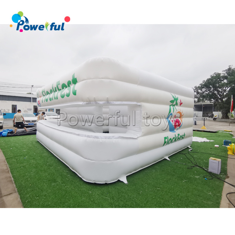 Summer beach inflatable bar kiosk counter inflatable drink food servicing bar inflatable bar counter