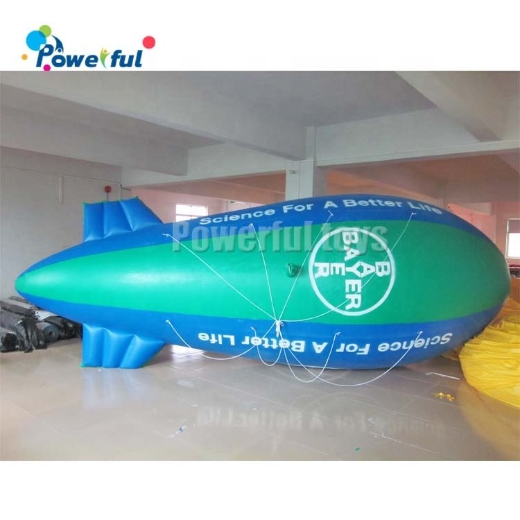 0.18mm PVC Advertising blimp helium inflatable helium airship balloon