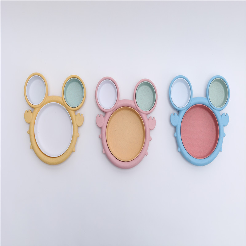 Creative Baby Food Bamboo Fiber Plate Children Cartoon Tableware For Infant Toddler Kids