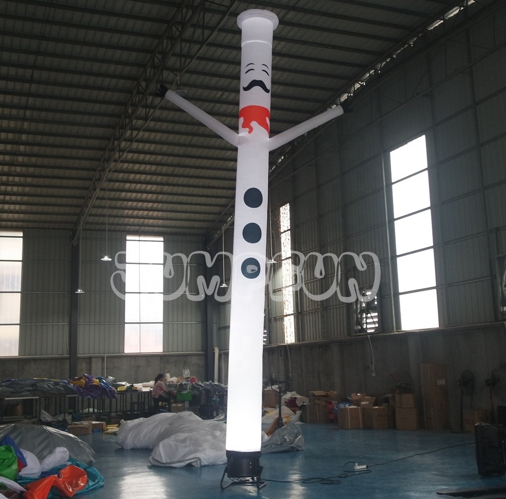 New Hot Custom Chef Sky dancer lighting in night LED inflate chef balloon air dancing man