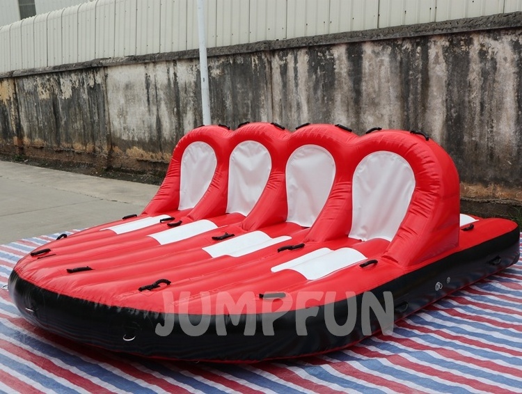 8 passenger inflatable water towable boat commercial rental Adults inflatable Water Ski Sofa large Aqua towable disco boats