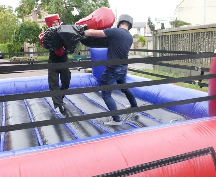 Cheap high quality party rental inflatable battle zone wrestling boxing ring