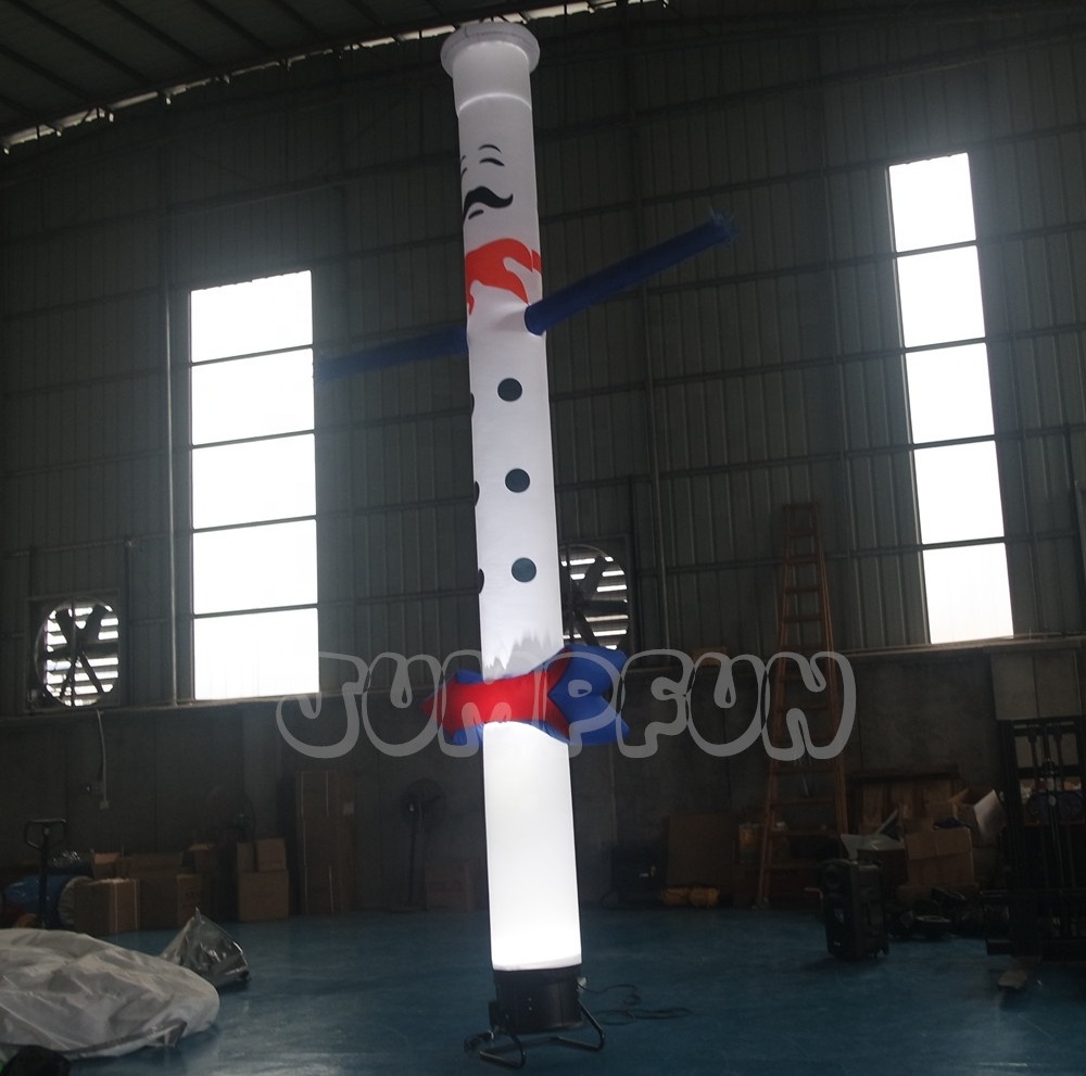 6m tall Lighting inflatable dancer customize restaurant air dancer with LED blower