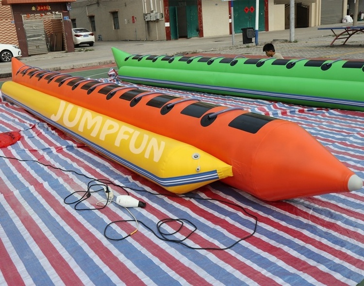 customize 2021 best Rental inflates towable boat for adults 8 to 14 persons Banana boat water sports inflates best factory sale