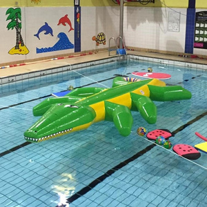 JUMPFUN Swimming pool Inflatable crocodile Children water games Huge Floating Inflatable crocodile