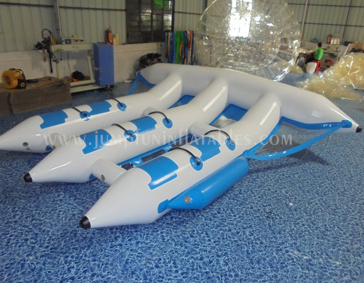 customize 2021 best Water sports Inflatablen Flyfish top quality hire aqua Towable Flying Fish Boat for sale jumpfun