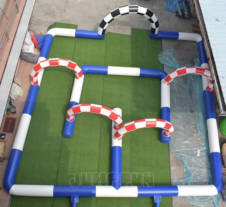 35ft x 35ft Go karts Inflatable Race Track children bumper car inflatable field Go Karting Racing Track