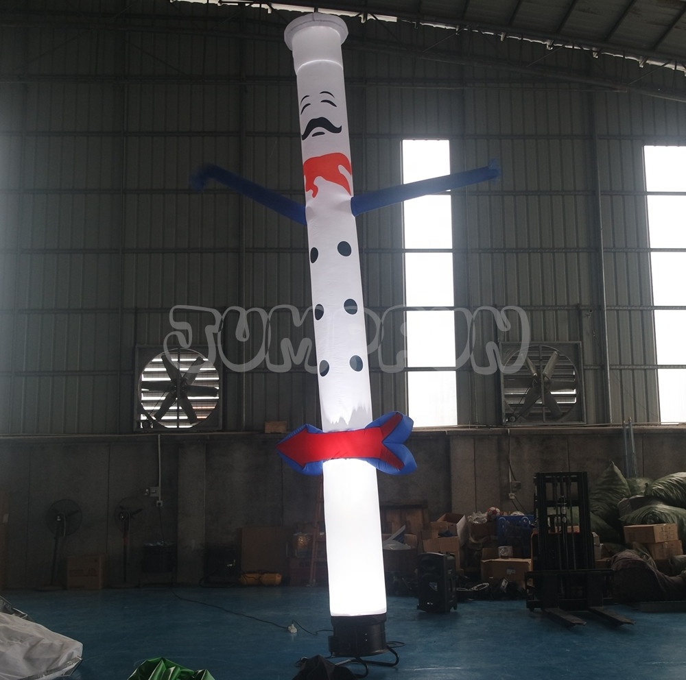 6m tall Lighting inflatable dancer customize restaurant air dancer with LED blower