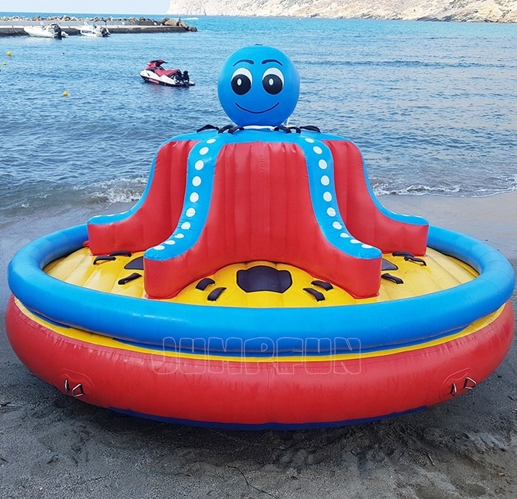 4.5meter Inflatable galaxy twister water towable boat adults Aqua sports UFO water rotating octopus inflatable boat