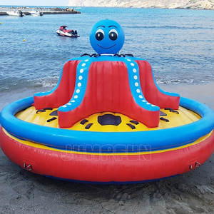 4.5meter Inflatable galaxy twister water towable boat adults Aqua sports UFO water rotating octopus inflatable boat